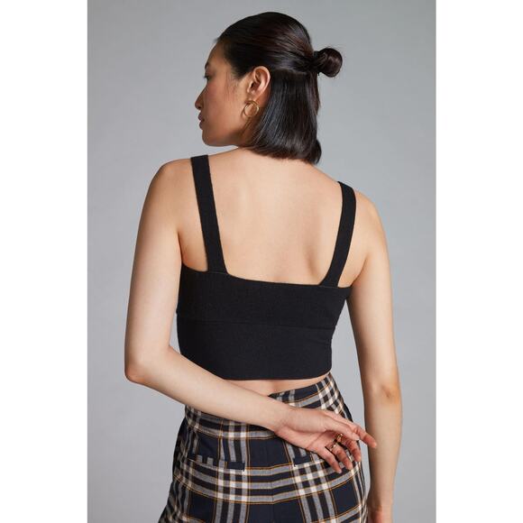 Anthropologie Maeve Cashmere Cropped Top - Large - Picture 5 of 7